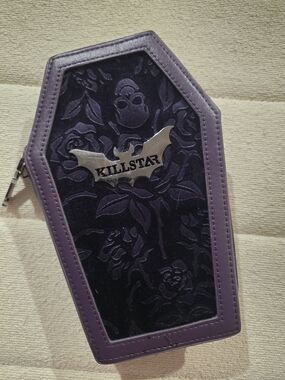 Killstar Purple Coffin Shaped Wallet